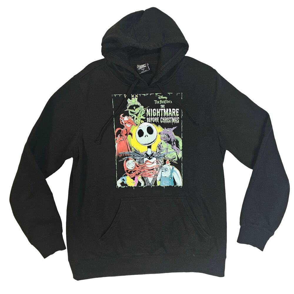 Hot Topic Disney SzL Tim Burton's The Nightmare‎ Before XMas. Hoodie Sweatshirt.